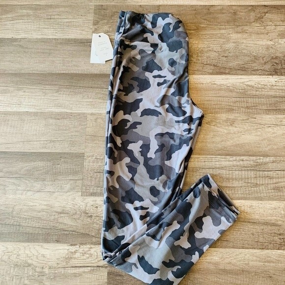 Hippie Rose High-Waist Gray  Camo Leggings yoga gym size S running casual - Picture 4 of 10